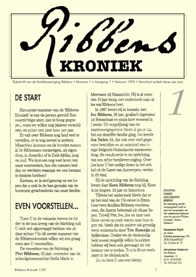 Ribbens Kroniek 1