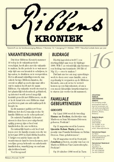 Ribbens Kroniek 16