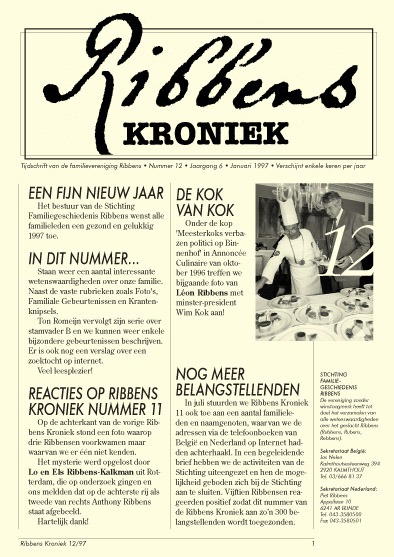 Ribbens Kroniek 12