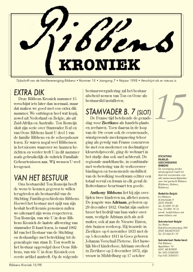 Ribbens Kroniek 15