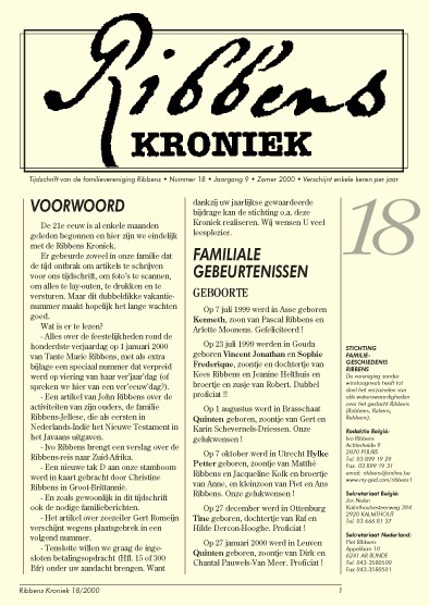 Ribbens Kroniek 18