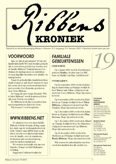Ribbens Kroniek 19
