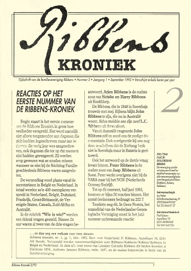 Ribbens Kroniek 2