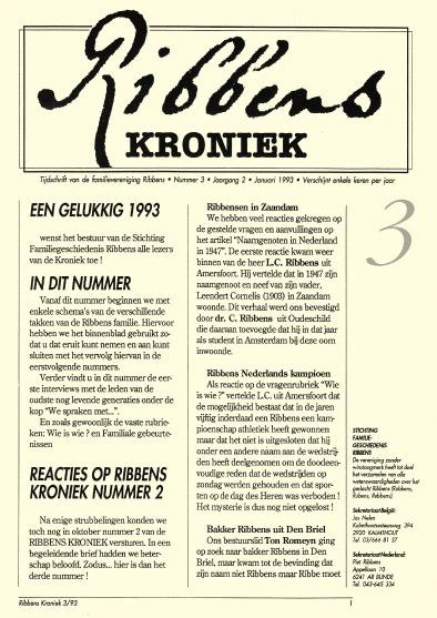 Ribbens Kroniek 3