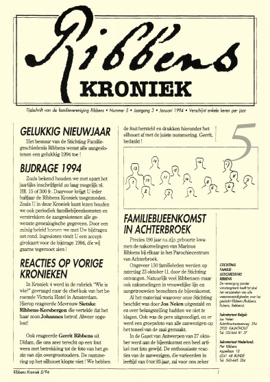 Ribbens Kroniek 5