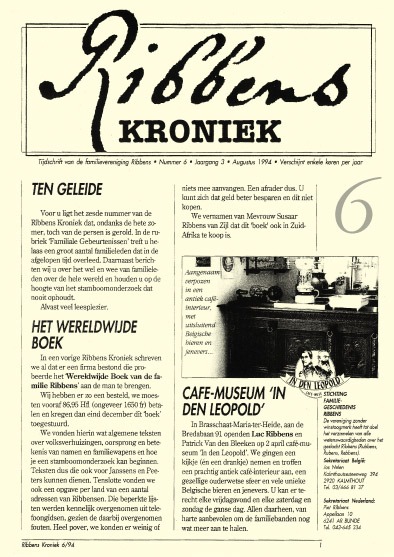 Ribbens Kroniek 6