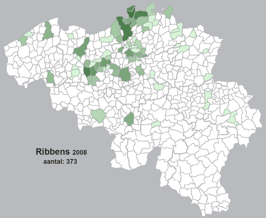 aantal ribbens belgie