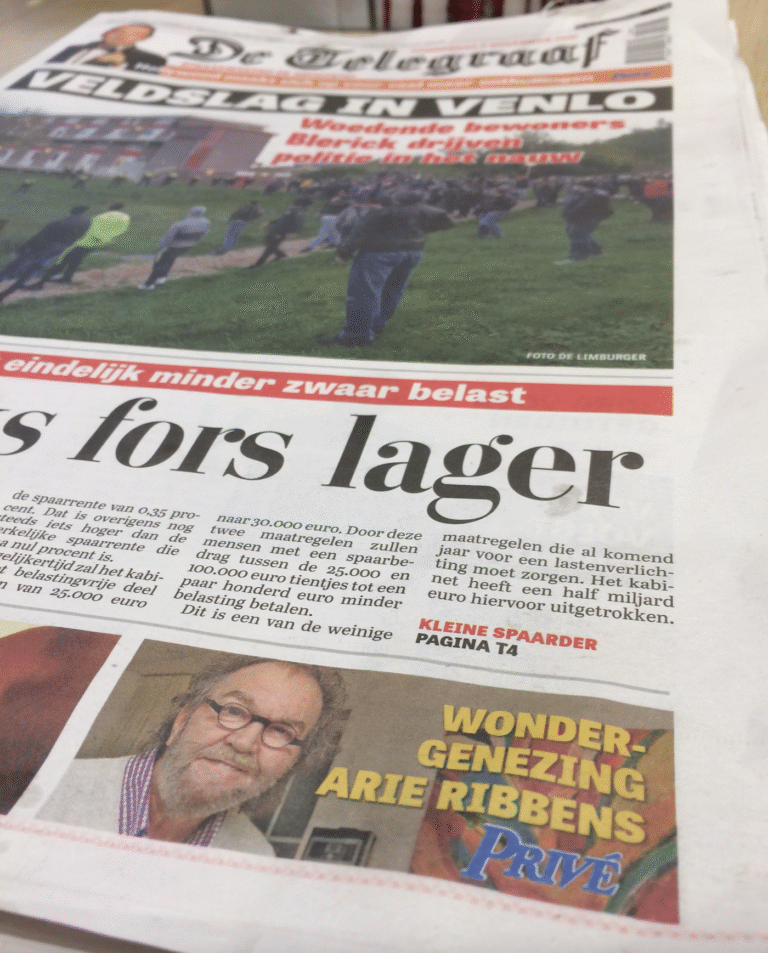 arie ribbens in telegraaf